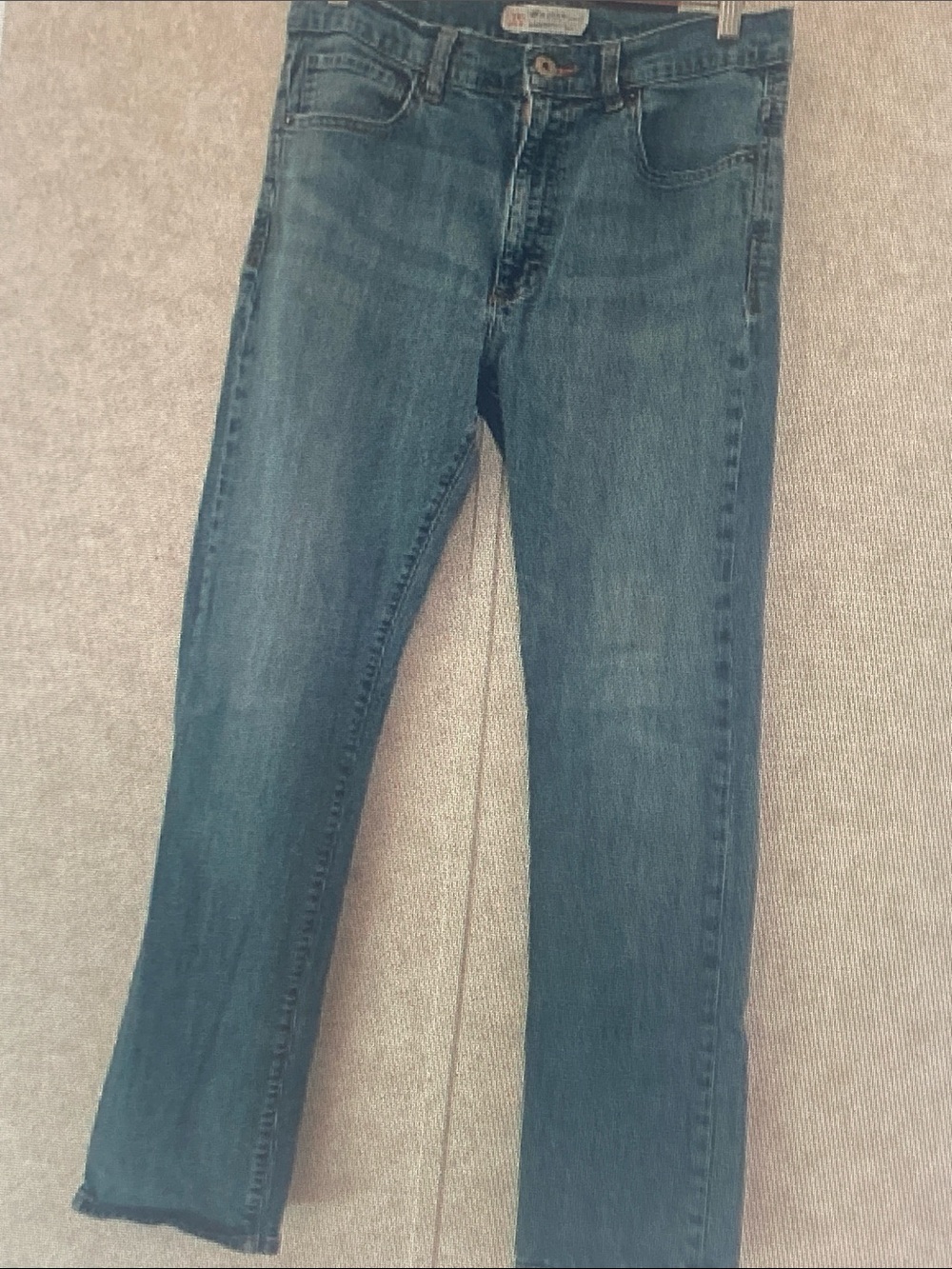 Lee Men’s Straight Jeans in Dark Blue Wash